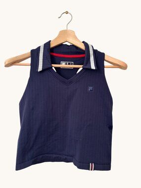 FILA Women’s Challenger Seamless Polo Tank — Size L — NWT